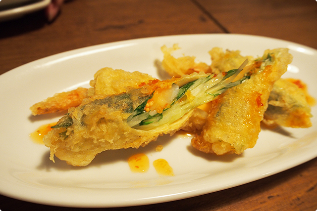 『Oriental Prawn and Yuba spring roll Tempura』