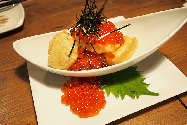 『Japanese scallop from Hokkaido pref. with a ton of ikura』